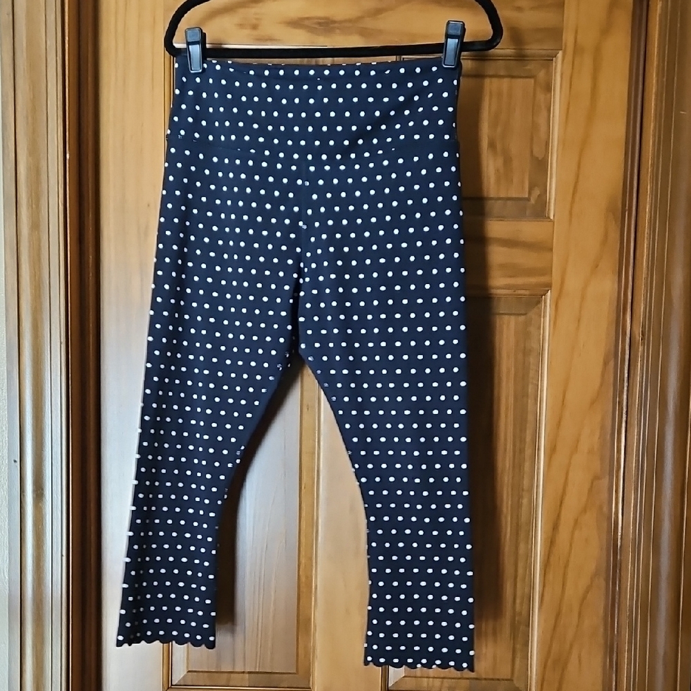 Kate Spade Scalloped Capri Leggings Size L